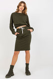 Stylish Tracksuit Set with Sweatshirt and Skirt