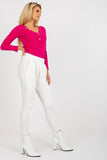 High-Waisted Sweatpants with Zipper and Slip Pockets