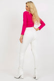 High-Waisted Sweatpants with Zipper and Slip Pockets