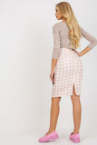 Pencil Cut Skirt with Covered Zipper and Lining