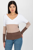 Ribbed Long Sleeve Blouse with Heart Neckline in 3 Colors