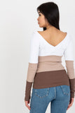 Ribbed Long Sleeve Blouse with Heart Neckline in 3 Colors