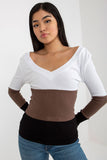 Ribbed Long Sleeve Blouse with Heart Neckline - 3 Colors