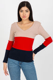 Ribbed Long Sleeve Blouse with Heart Neckline in 3 Colors