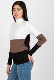 Ribbed Long-Sleeved Turtleneck Sweater in Three Colors