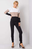 Colorful Sweatshirt and Pants Set with Pockets and Ties
