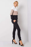 Colorful Sweatshirt and Pants Set with Pockets and Ties