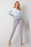 Colorful Sweatshirt and Pants Set with Pockets