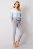 Colorful Sweatshirt and Pants Set with Pockets