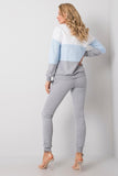 Colorful Sweatshirt and Pants Set with Pockets