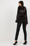 Ladies' Embroidered Velour Sweatshirt and Pants Set