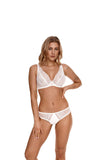 Elegant Underwired Bralette with Lace and Chiffon Details