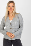 Openwork Women's Button-Down Sweater - Versatile and Stylish