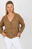 Openwork Women's Button-Down Sweater - Versatile & Stylish