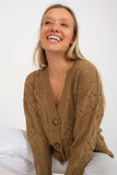 Openwork Women's Button-Down Sweater - Versatile & Stylish