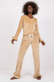 Frilly Sweetheart Velour Pajama Set with Bow Details