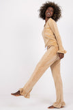 Frilly Sweetheart Velour Pajama Set with Bow Details