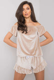 Original Cut Velour Women's Pajamas with Shorts