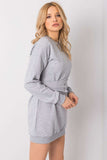 Stylish Long Sleeve Tracksuit Mini Dress with Belt