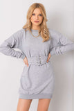 Stylish Long Sleeve Tracksuit Mini Dress with Belt