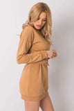 Chic Long Sleeve Tracksuit Mini Dress with Belt