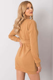 Chic Long Sleeve Tracksuit Mini Dress with Belt
