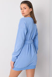 Chic Long Sleeve Tracksuit Mini Dress with Belt