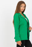 Button Closure Long-Sleeved Sweat Jacket with Pockets