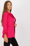 Long-Sleeved Sweat Jacket with Button Closure & Pockets