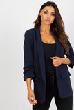 Unbuttoned 3/4 Sleeve Lined Jacket for All Occasions