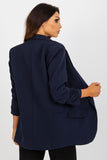 Unbuttoned 3/4 Sleeve Lined Jacket for All Occasions