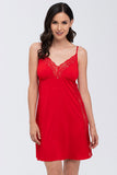 Elegant Adjustable Strap Nightgown with Bust Creases