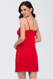 Elegant Adjustable Strap Nightgown with Bust Creases