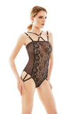 Elegant Lace Women's Bodysuit with Sexy Cut Design