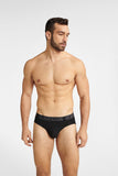 Men's Cotton Briefs with Logo Waistband - 2 Pack