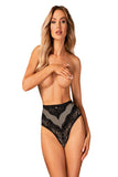Sensual High-Waisted Panties with Mesh and Cutout Design