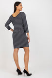 Heart Neckline Sweatshirt Dress with Side Pockets