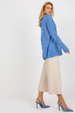 Heart Neckline Loose Cut Long Sleeve Sweater