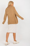 Loose Cut Long Sleeve Sweater with Heart Neckline
