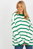 Cozy Loose Cut Sweater with Stand-Up Collar & Long Sleeves