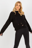 Asymmetrical Long Sleeve Women's Loose Cut Sweater