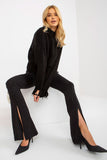 Asymmetrical Long Sleeve Women's Loose Cut Sweater