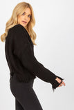 Asymmetrical Long Sleeve Women's Loose Cut Sweater