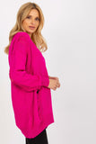 Heart Neckline Button-Down Cardigan with Decorative Holes