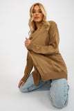 Heart Neckline Button-Down Cardigan with Decorative Holes