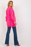 Heart Neckline Button-Down Cardigan with Decorative Holes