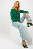 Elegant Long Sleeve Blouse with Decorative Mesh Frill