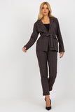 Checked Long Sleeve Jacket with Slip Pockets