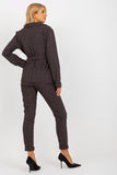 Checked Long Sleeve Jacket with Slip Pockets