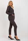 Checked Long Sleeve Jacket with Slip Pockets